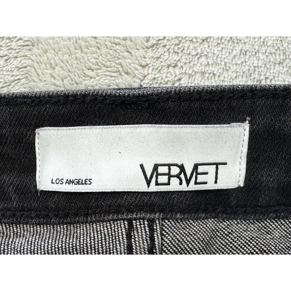 Vervet Womens V3286 Distressed Flare Faded Black Jeans 24 Meas: 24x33 - Picture 3 of 5